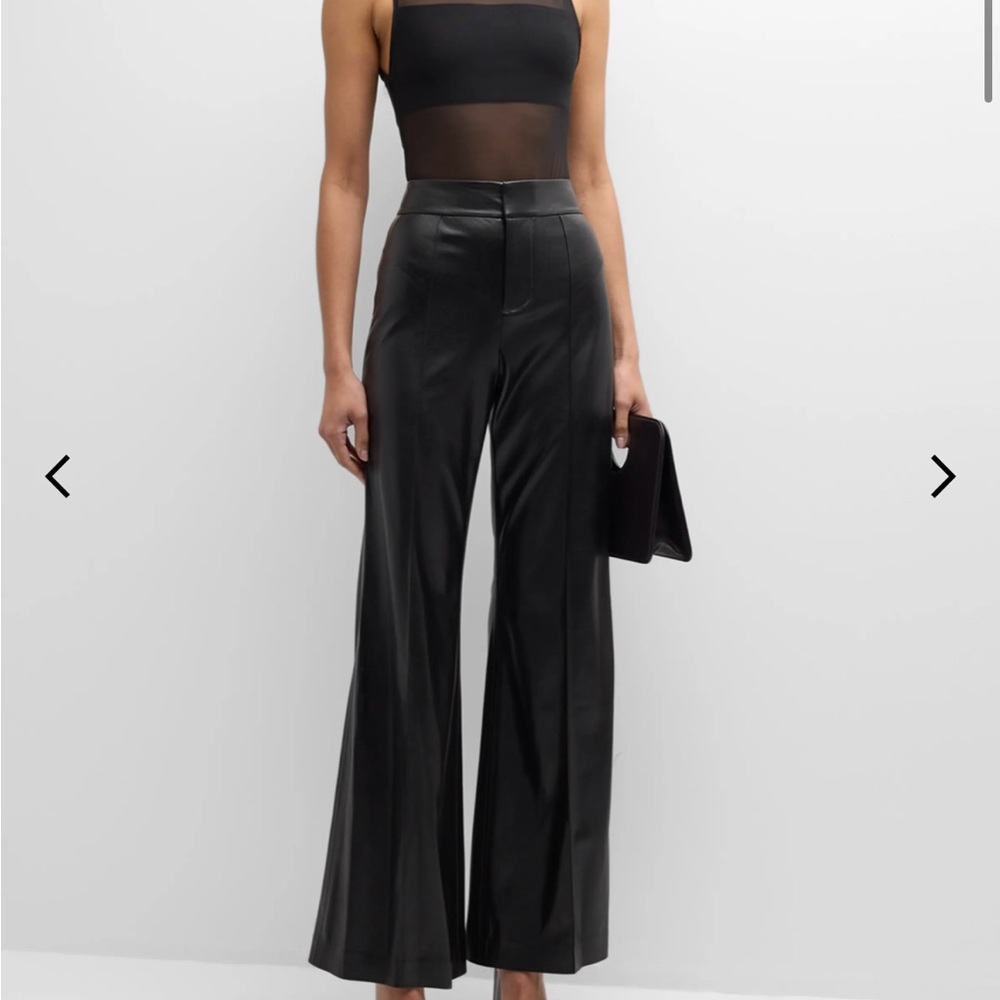 Alice + Olivia Black Wide-Leg Pants